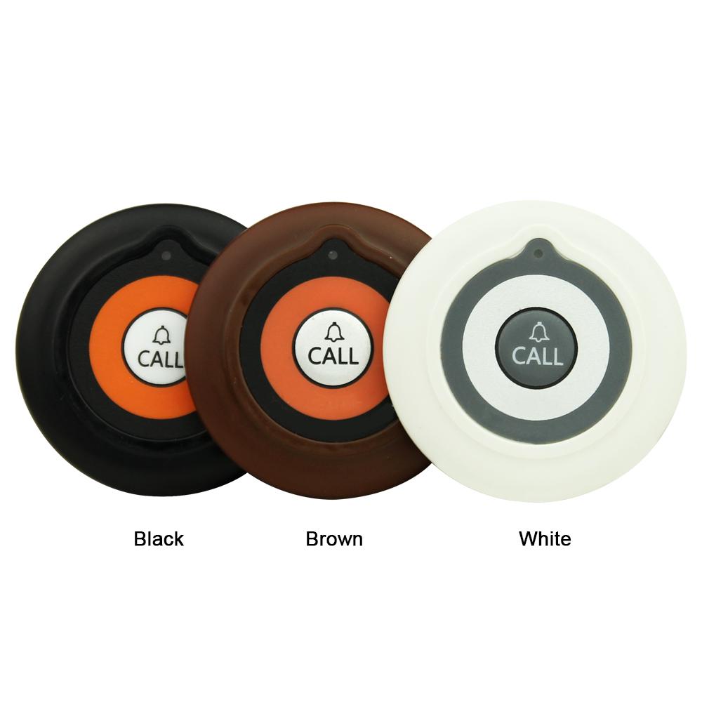 CATEL Stock Wireless Calling System Long Distance Transmitter Wireless Call Button for Restaurants Waiter and Guest Service коричневый