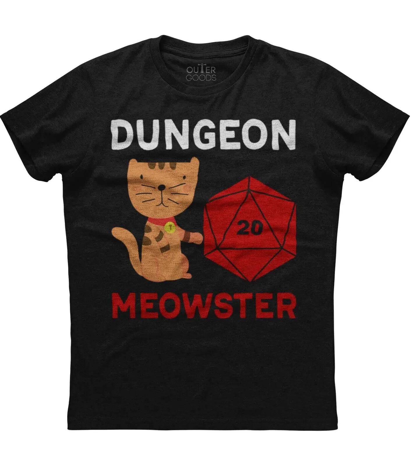 

Funny Dungeon Meowster Cat TShirt Summer Cotton ONeck Short Sleeve Mens T Shirt New S3XL S