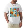 Heathcliff Multiple Squares Tshirt Summer Holiday Casual Tee
