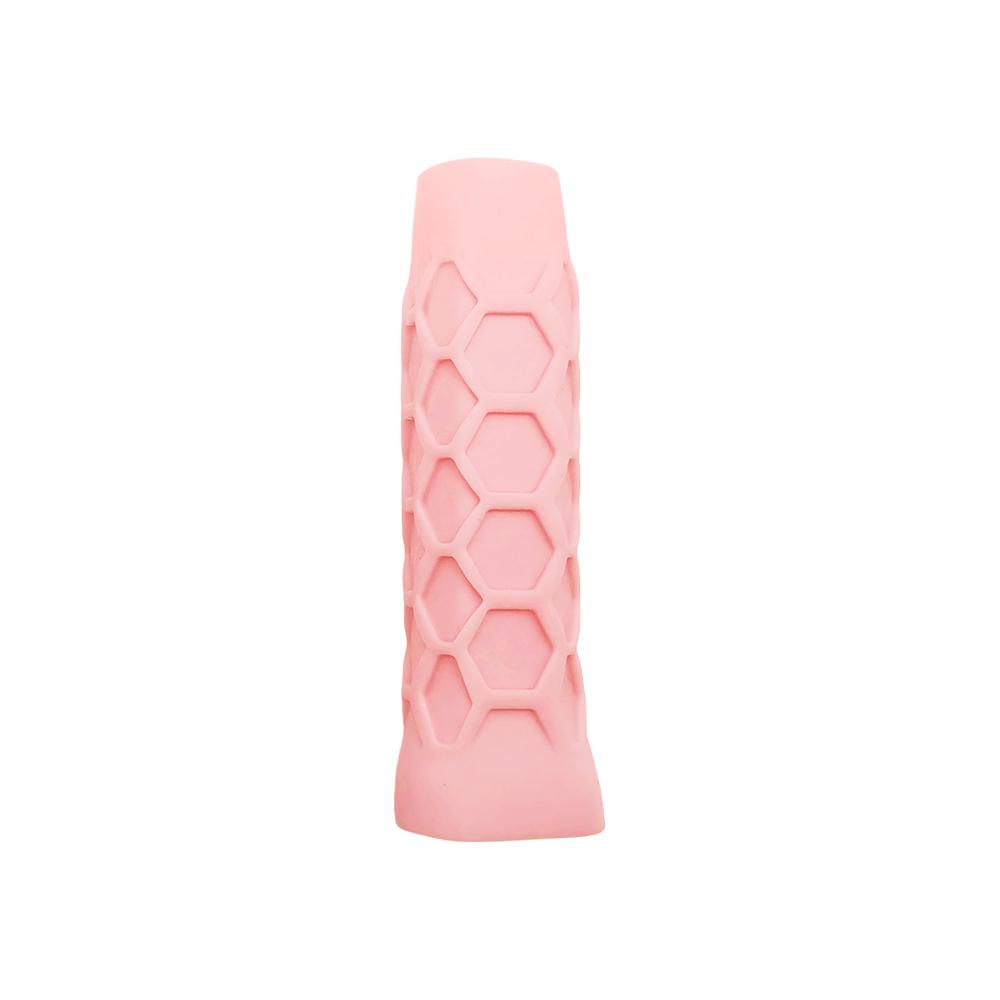 

BA-High Elastic Silicone Handle Protective Cover Octagonal Honeycomb Pickleball paddle Racket Grip Cover accessories розовый