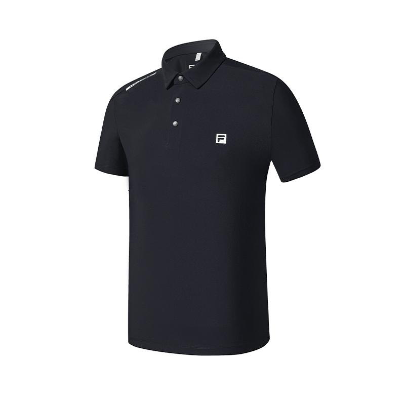 FILA Fitness Cool Dry Simple Versatile Sports Casual Polo Shirt Men tops Royal-Blue A61M621105FNV