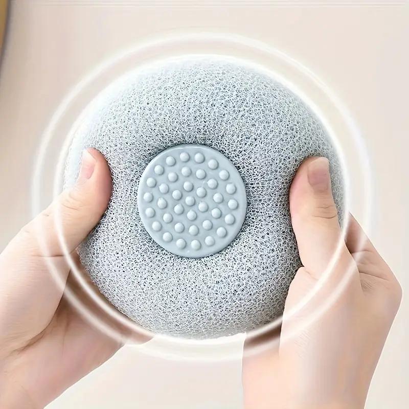 New Bath Suction Cup Massage Bath Ball Bath Flower Ball Super Soft Massage Bath Ball Dual Use