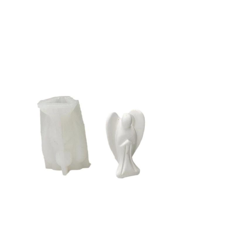 Angel Ornament Silicone Mold Wing Angel Candle Plaster Ornament Silicone Mold DIY Desktop Ornament Angel Mold Candle Mold