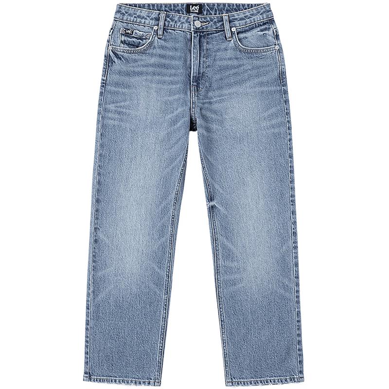 Lee 2025 A/W Women s Mid-Light Blue Straight-Leg Jeans 28