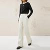 Qiusuiyiren Women's 2025 Spring Slim Straight-Leg Pants