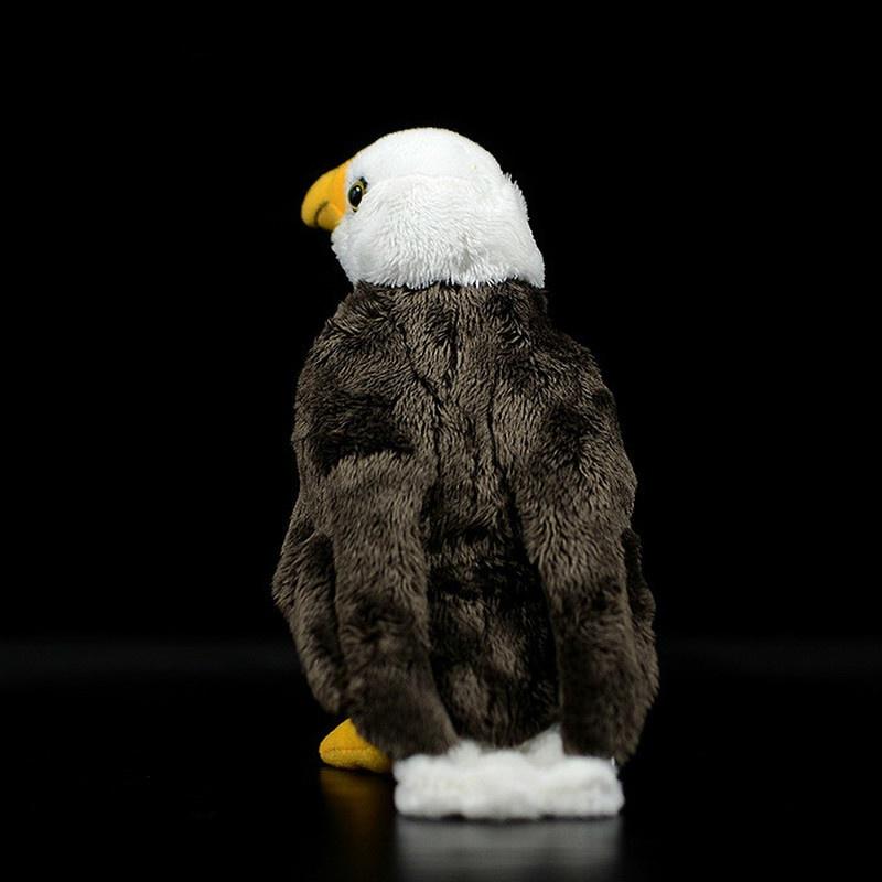 Simulation Animal Bald Eagle Plush Doll Standing Whitehead Eagle Bird Plush Toys