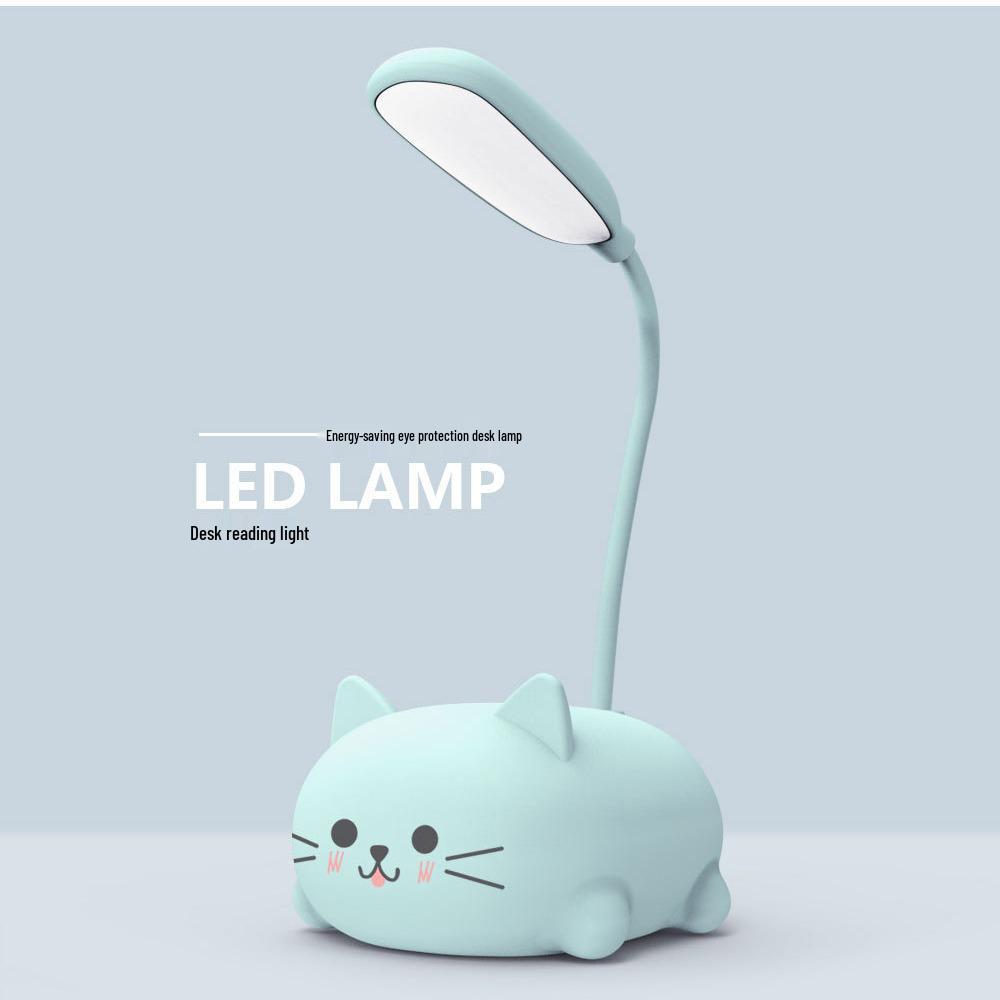 Creative Cartoon LED Foldable Table Lamp - USB Rechargeable Eye-Protecting Book Light