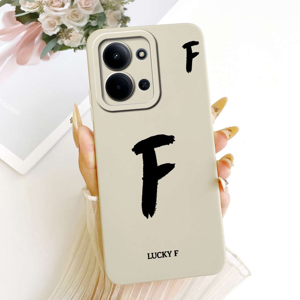For Xiaomi Redmi 15C 5G Case Cover Lucky Letters Phone Case For Xiaomi Redmi 15C 15 C Redmi15C Redmi15 4G 5G Soft Fundas
