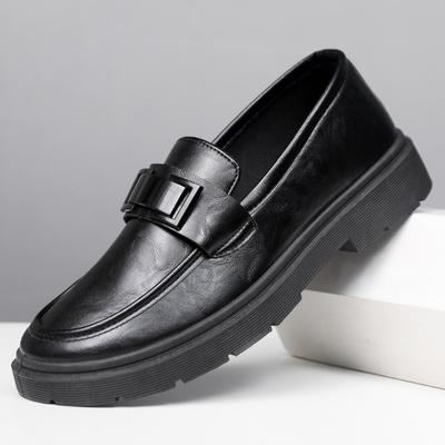 Herenschoenen herfst casual schoenen zakelijk leren schoenen ademend zachte zool Doudou schoenen één pedaal leren schoenen casual zacht leer herenschoenen