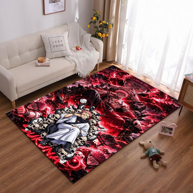 

Skull-themed Rug with Intense Design Suitable for use as an anti-slip game mat for living room and bedroom sofas 40x60cm( 15x23in )