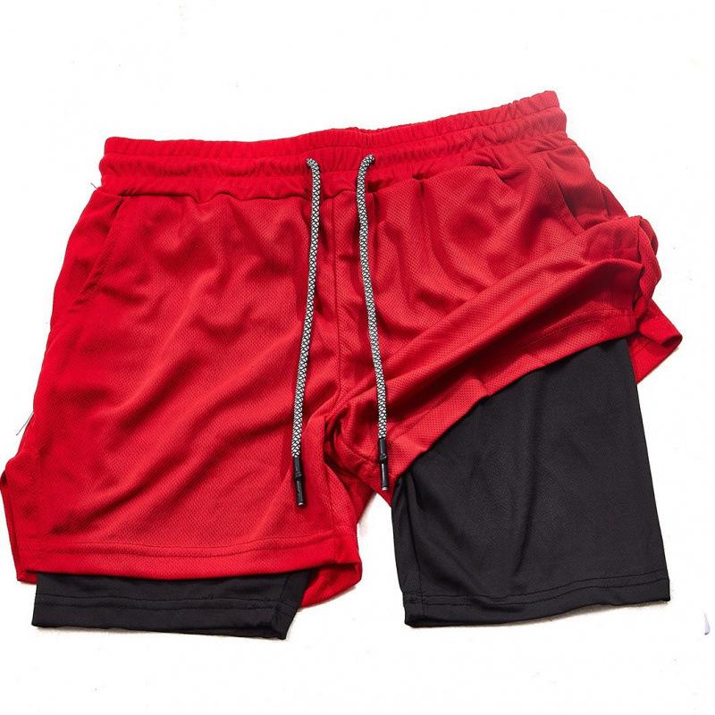 Summer Men's Casual Running Shorts - Multi-Pocket, Double Layer, Plus Size Fitness