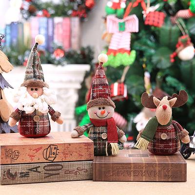 Boneca de Natal Papai Noel Decorações de Natal Feliz para Casa Enfeites de Natal de Alce Decoração de Árvore de Natal Presentes de Natal Navidad