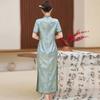 Silk cheongsam women's summer new retro improved temperament mulberry silk dress