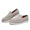 Casual British Style Suede Leather Frosted Loafers Men's Lazy Bean Men Casual Formal Boat Men's Vulcanize Male Shoes  Adult