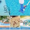 Upgraded Pool Vacuum Kit, 115cm Hot Tub Cleaner with Telescopic Pole, Brush and Mesh Leaf Bag, Pond Hoover Jet