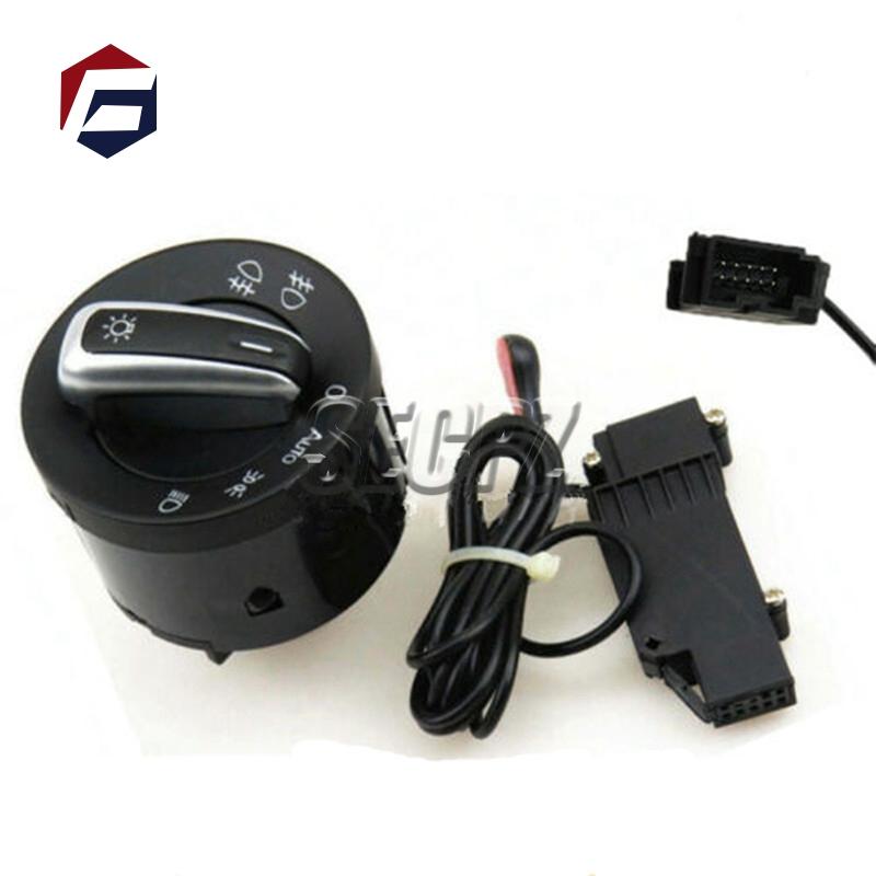 

Для VW Golf Jetta MK5 MK6 GTI Passat B6 B7 CC Touran Caddy Tiguan хромированный переключатель фар 5ND941431B add Auto