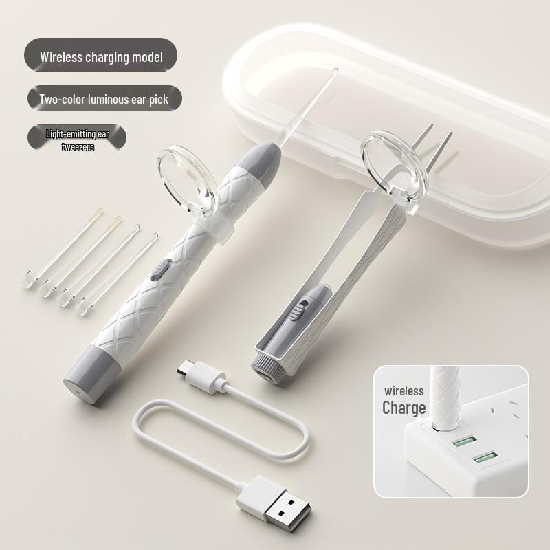 Baby Earwax Removal Tool: Soft-Headed Ear Pick with Light for Infants and Toddlers