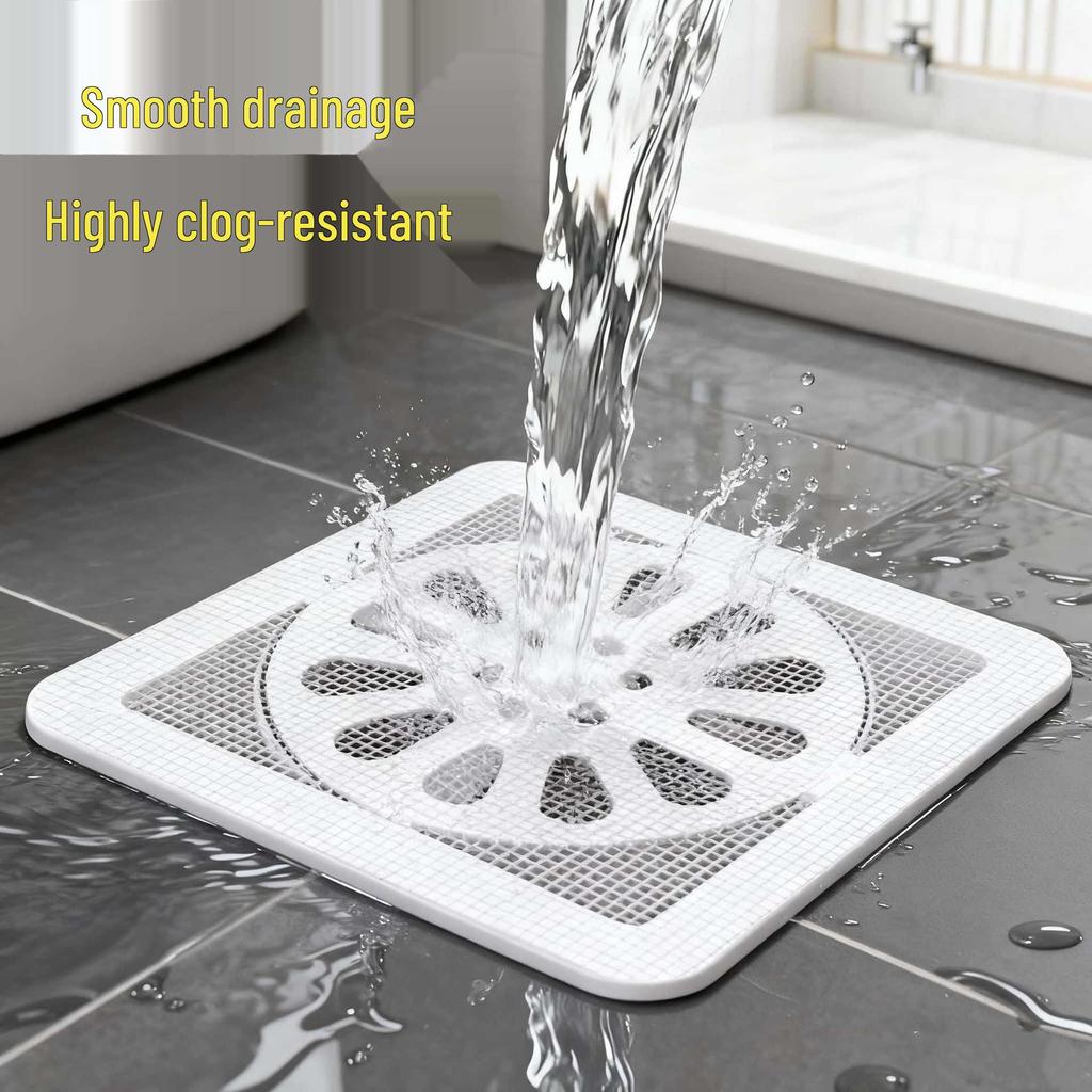 Bathroom Floor Drain Hair and Insect Filter - Anti-Clogging Sticker Screen