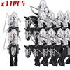 Medieval Knights Elf Dwarf Uruk-hai Mini Figures Armor Helmet Accessories Building Blocks DIY Bricks Toys For Kids Boys Gift