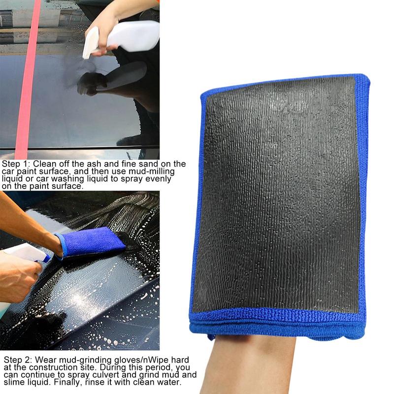 Car Wash Magic Clay Bar Mitt Car Clay Cloth Auto Care Cleaning Towel Microfiber Sponge Pad Clay Mitt Wash Glove Car Accessories