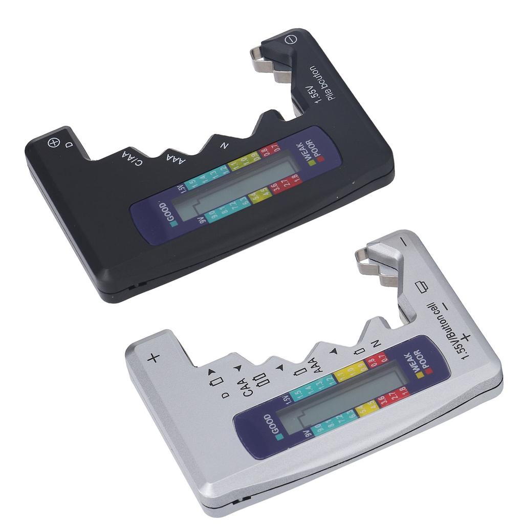 Button Cell Batteries Checker Indicator Digital Battery Tester Sturdy Eco Friendly LCD Screen Compact ABS for Metering