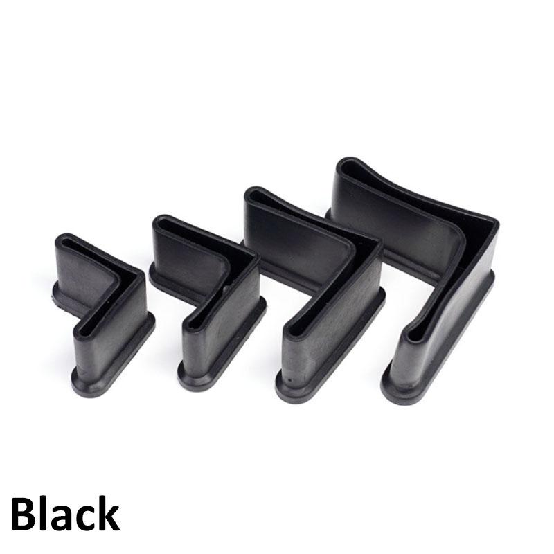 

Защитный рукав для углового железа, треугольная крышка для ног из железа, угловые ножки в форме буквы L, резиновые заглушки для труб 25x25x3mm&8Pcs чёрный