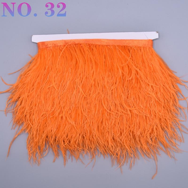 10 metrů barevná stuha z pštrosího peří 8-10 cm páska ozdoby šití kostým pštrosí peří ozdoba třásně sukně oblečení DIY dekor