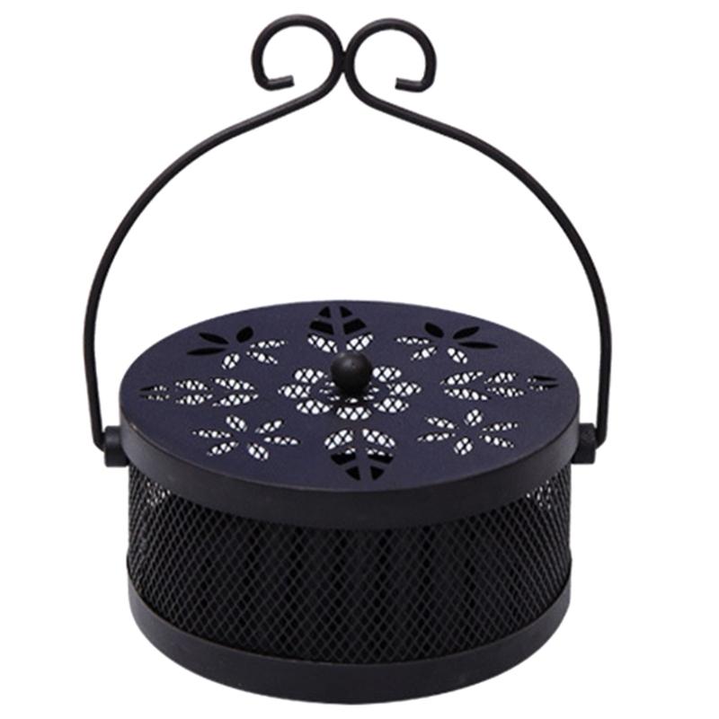 Hangings Mozzie Spirals Holder Mozzie Coiled Box with Handle and Lid For Travel
