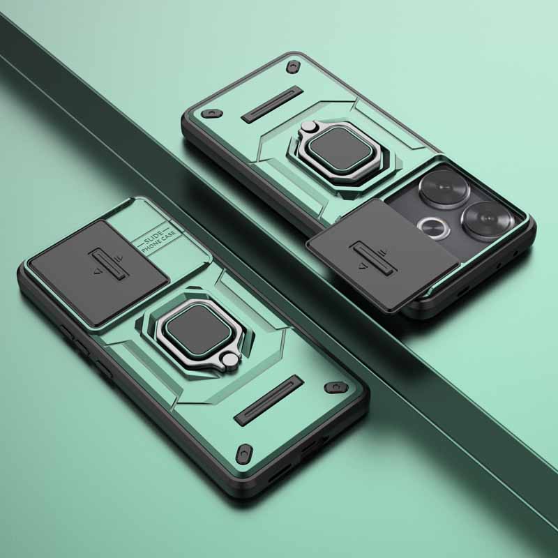 

Чохол для POCO F6 із застібкою-блискавкою для камери Xiaomi Poco F6 F 6 X5 X6 F5 C65 C75 M6 Pro 4G, що закриває задню панель, Redmi Turbo 3, Fundas Redmi Turbo 3 5G зелений