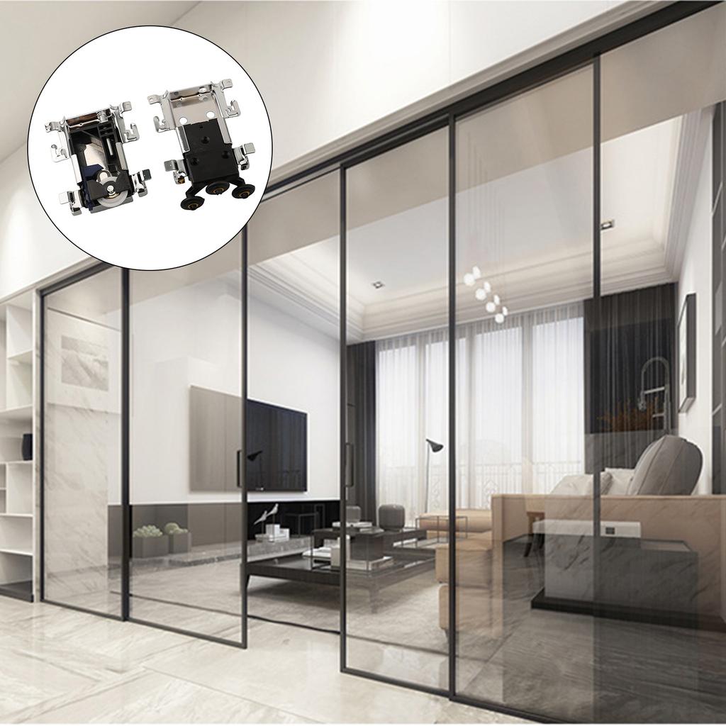 Wooden Door Roller Cabinet Sliding Door Pulley Furniture Casters Side Mounted Wall Cabinet Wardrobe Sliding Door Wheel Hardware