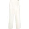 SS22 Side Opening Wide Leg Casual Long Pants Women Pants White HG6135