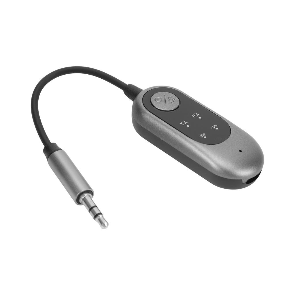 BT Transmitter Receiver 2 In 1 Wireless Sound Adapter for Car Home TV with Low Latency Built In Mic 10M Range Music