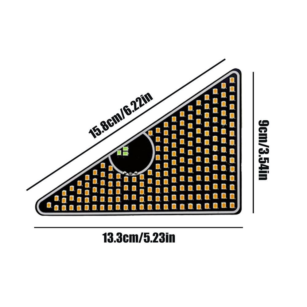 

Автомобильный динамический свет Devil Eye для заднего лобового стекла автомобиля, управление через приложение, анимированный светодиодный дисплей, треугольник / полукруг, забавный световой знак Eye