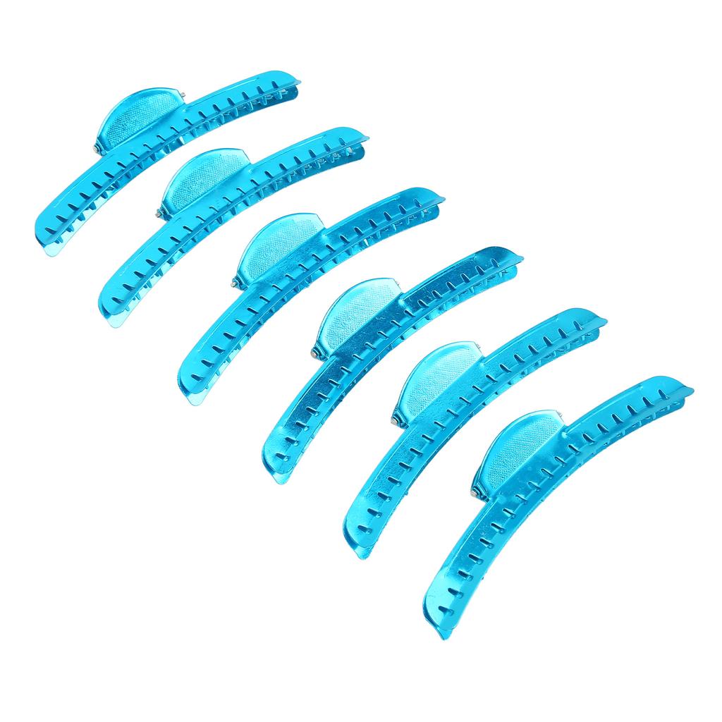 6pcs Hair Section Clamp Prevent Slip Strong Hold Lightweight Hair Styling Coloring Clips for Women