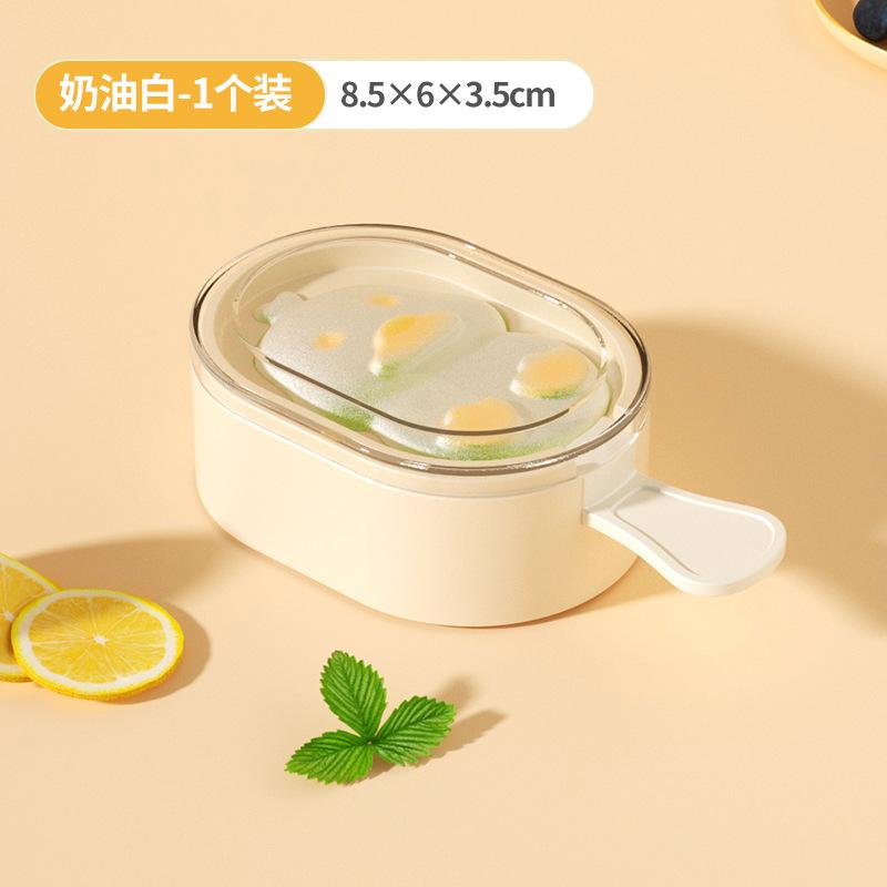 Ice Cream Mold With Lid Magnum DIY Fruit Juice Ice Pop Cube Maker Ice Tray Cartoon Cute Popsicle Mould Kitchen Tool Accessories