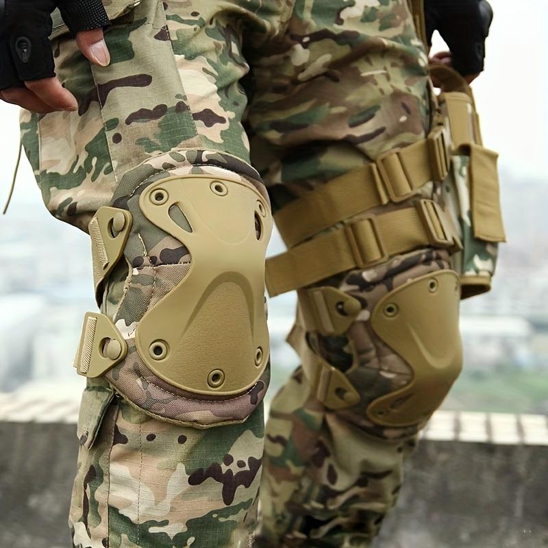 

4PCS King Kong Tactical Kneepads Військові вболівальники CS Відкритий Альпінізм Верхова їзда Захисне спорядження Тактичні King Kong Kneepads 4pcs хакі