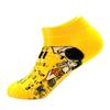 springtime Fashion Colorful Cotton Mens Socks Harajuku Stripe Art oil painting Animal Print Funny Happy Ankle Socks