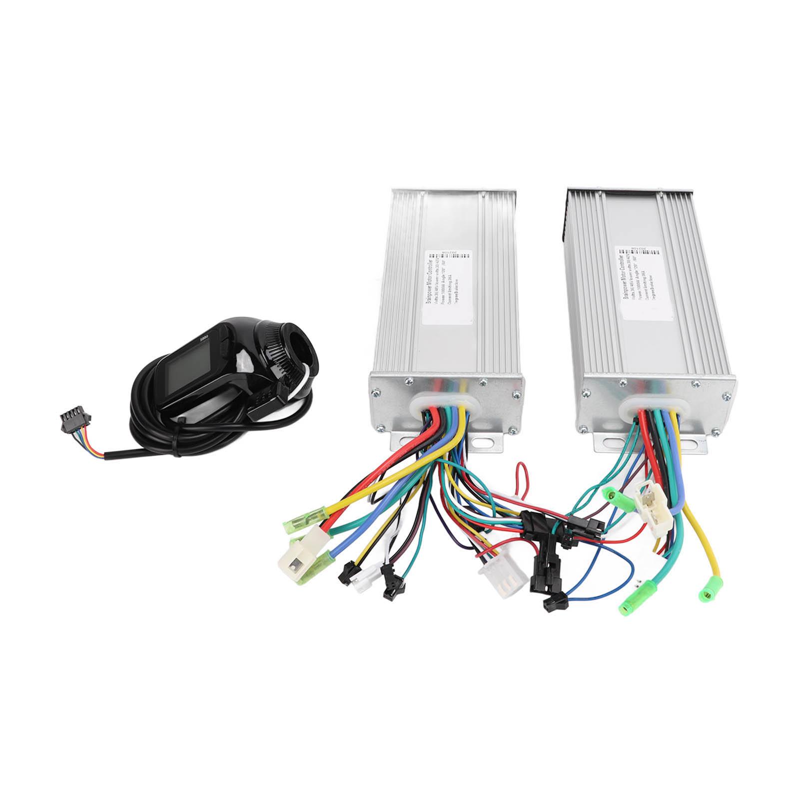 36 48 В 1000 Вт Мотор Бесколлекторный Контроллер Скорости Двойной Привод Комплект с Водонепроницаемым ЖК-Дисплеем для Электровелосипеда