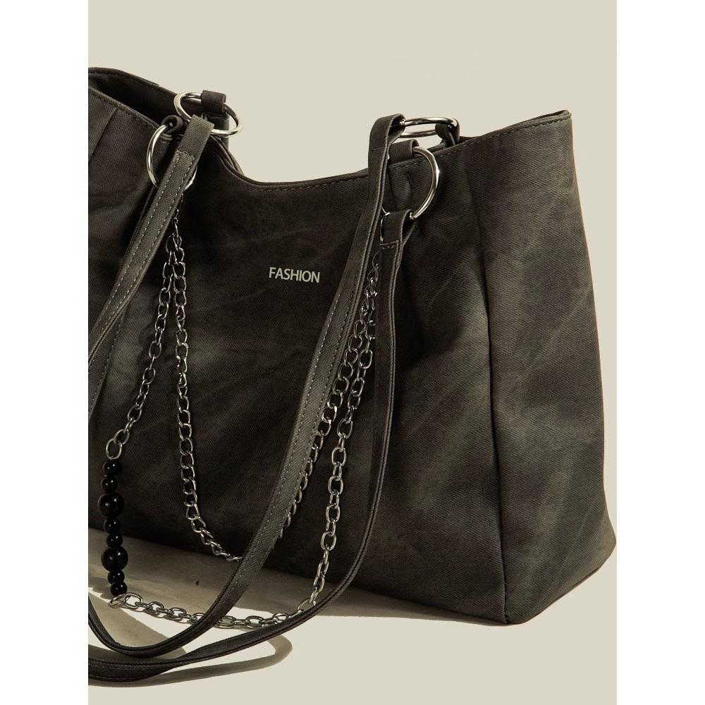 Premium chain commuter tote bag large-capacity bag women's versatile new simple shoulder bag