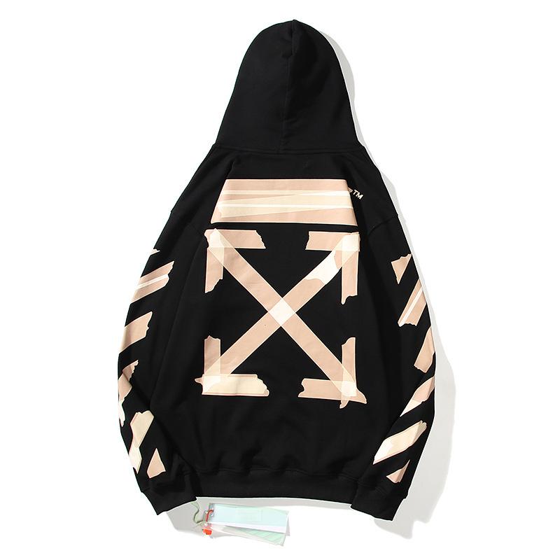 OFF-WHITE Unisex Hoodie aus Baumwoll-Frottee - Trendig & Hochwertig
