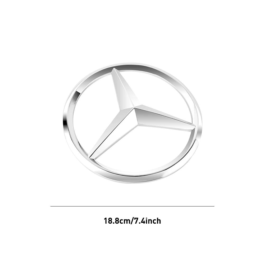 C200 E300 2026 Hot 1pc 188mm/210mm ABS Car Front Grille Badge For Benz W204 W205 W210 W211 W212 W213 A/C/E/S class/CLA/GLA GLC D