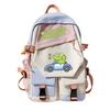 Personalized niche little crocodile expression bag schoolbag 2024 cross-border campus popular student schoolbag casual and simple