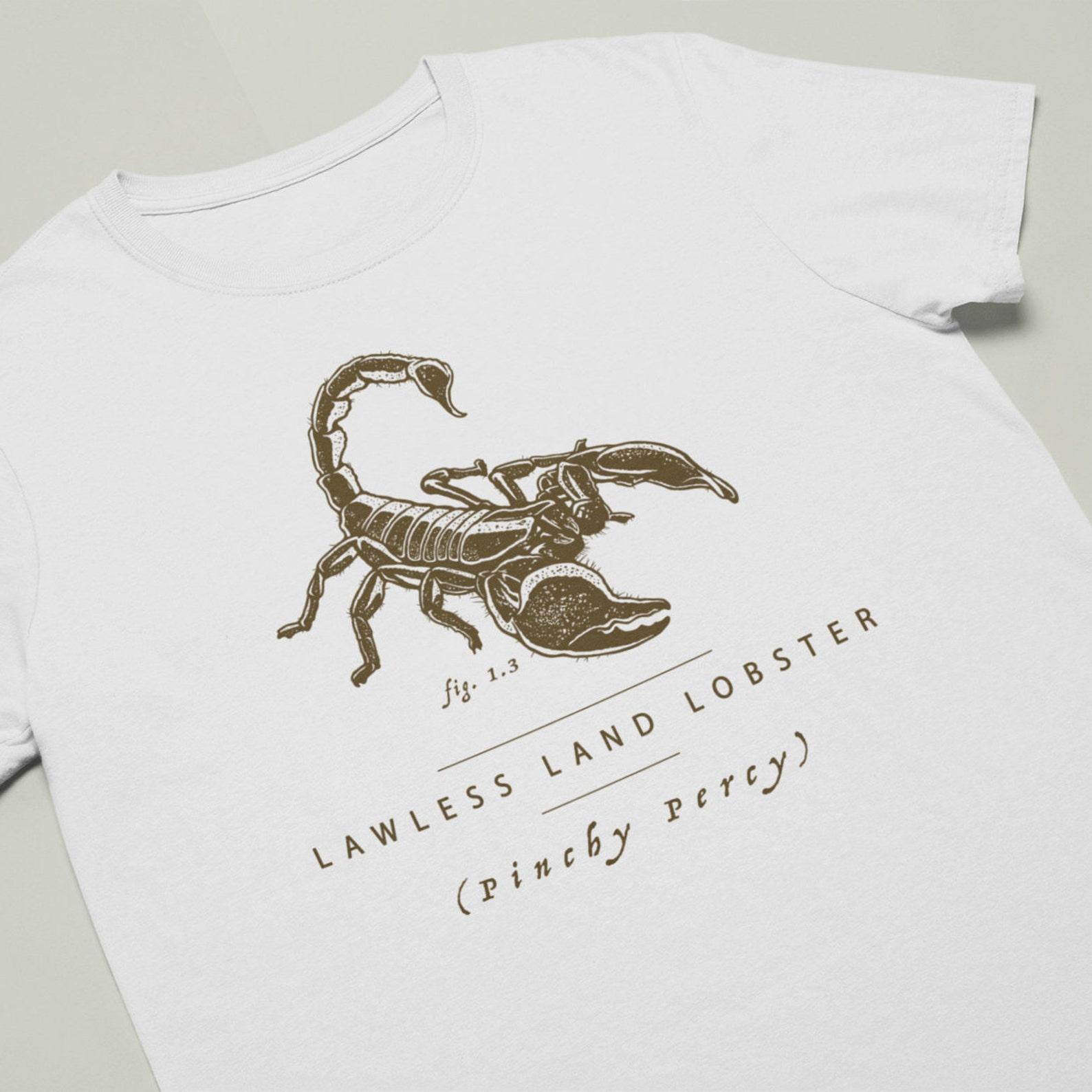Scorpion T-Shirt - AKA Lawless Land Lobster (Pinchy Percy) Funny Scorpion T-shirt, Scorpion Anatomy, Animal Anatomy T-shirt, Scorpion Gift M