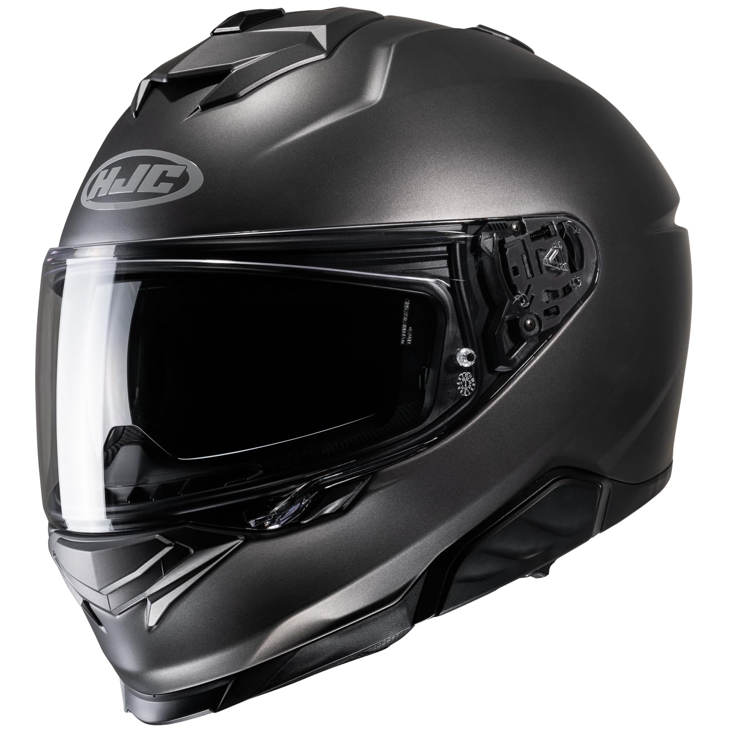 

HJC HELMETS Motorcycle Helmet with Sun Internal Removable Intercom Smart HJC i71 HJH247 Titanium (HJC Helmets) Full-Face Built-in Visor, Ventilation,