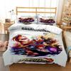 The King Of Fighters Digital Print Polyester Bedding Sets Child Kids Covers Boys Bed Linen Set For Teens Bedding Set