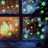 3D Snowflake Static Stickers Fluorescent Window Sticker New Snowflake Decoration  Christmas