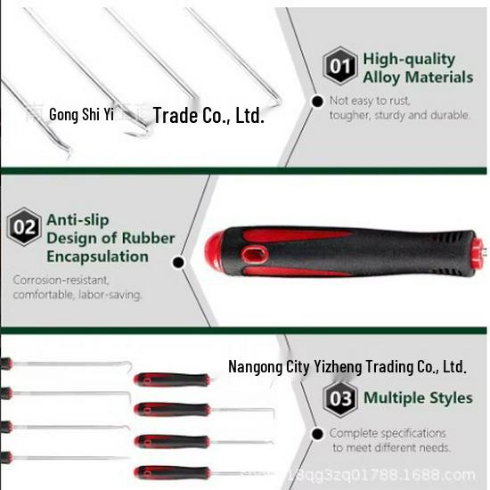 Extended Hook Oil Seal Pliers - Special Shaped Puller for Automotive Maintenance