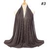 women plain bubble pearl chiffon scarf Head hijab wrap solid shawls headband foulard femme muslim hijabs stores