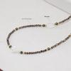 Autumn/Winter Smoky Gray Agate Beaded Necklace Chain
