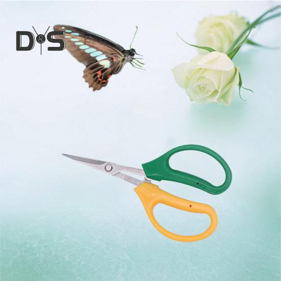 Foarfece de tundere din oțel inoxidabil cu mâner moale Mașini de tuns de grădină multifuncționale cu cap înclinat sau drept pentru tăierea fructelor de grădină